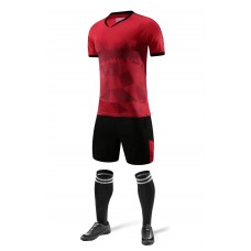 2801 Customize Team Red Soccer Jersey Kit(Shirt+Short)