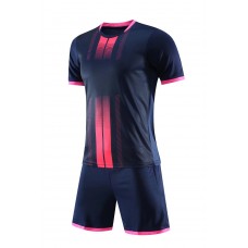 2802 Customize Team Dark Blue Soccer Jersey Kit(Shirt+Short)