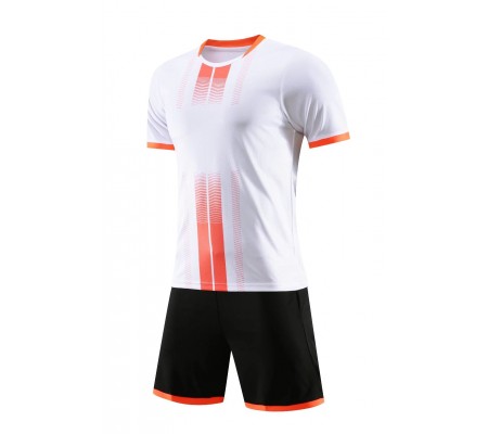 2802 Customize Team White Soccer Jersey Kit(Shirt+Short)