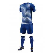 2803 Customize Team Blue Soccer Jersey Kit(Shirt+Short)