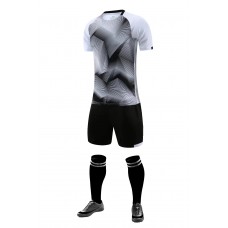 2803 Customize Team White Soccer Jersey Kit(Shirt+Short)