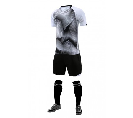 2803 Customize Team White Soccer Jersey Kit(Shirt+Short)