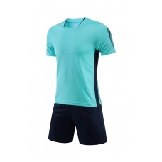 2805 Customize Team Sky Blue Soccer Jersey Kit(Shirt+Short)