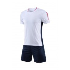 2805 Customize Team White Soccer Jersey Kit(Shirt+Short)