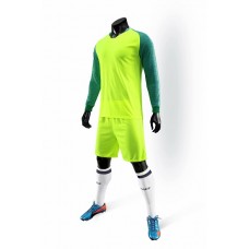 2823 Customize Team Green Long Sleeve Soccer Jersey Kit(Shirt+Short)