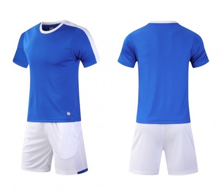 1611 Customize Team Blue Children's Soccer Jersey Kit(Shirt+Short)