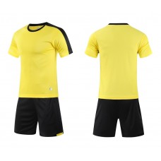 1611 Customize Team Yellow Children's Soccer Jersey Kit(Shirt+Short)