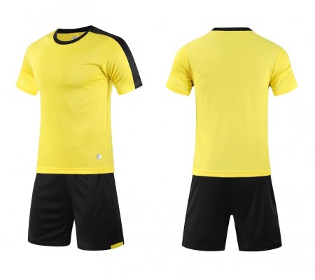 1611 Customize Team Yellow Children's Soccer Jersey Kit(Shirt+Short)