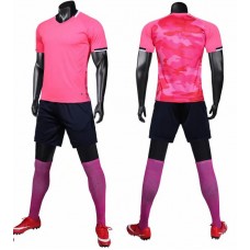 1708 Customize Team Pink Children's Soccer Jersey Kit(Shirt+Short)