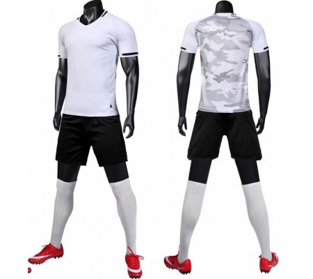 1708 Customize Team White Children's Soccer Jersey Kit(Shirt+Short)