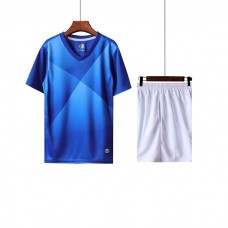 1902 Customize Team Blue Children's Soccer Jersey Kit(Shirt+Short)