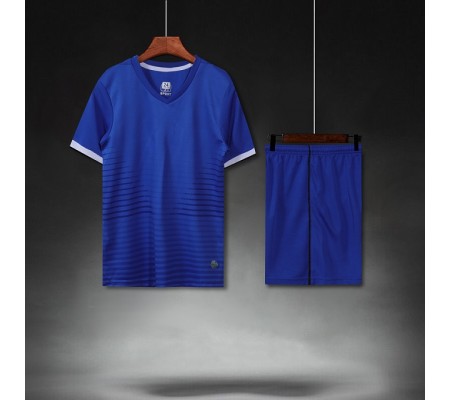 1908 Customize Team Blue Children's Soccer Jersey Kit(Shirt+Short)