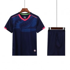 2002 Customize Team Dark Blue Children's Soccer Jersey Kit(Shirt+Short)