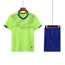 2002 Customize Team Green Children's Soccer Jersey Kit(Shirt+Short)