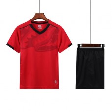 2002 Customize Team Red Children's Soccer Jersey Kit(Shirt+Short)