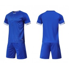 2003 Customize Team Blue Children's Soccer Jersey Kit(Shirt+Short)