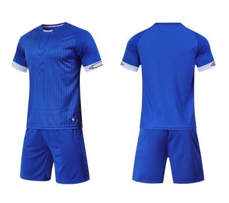 2003 Customize Team Blue Children's Soccer Jersey Kit(Shirt+Short)