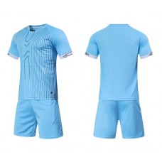 2003 Customize Team Sky Blue Children's Soccer Jersey Kit(Shirt+Short)