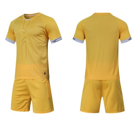 2003 Customize Team Yellow Children's Soccer Jersey Kit(Shirt+Short)