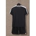 2004 Customize Team Black Children's Soccer Jersey Kit(Shirt+Short)