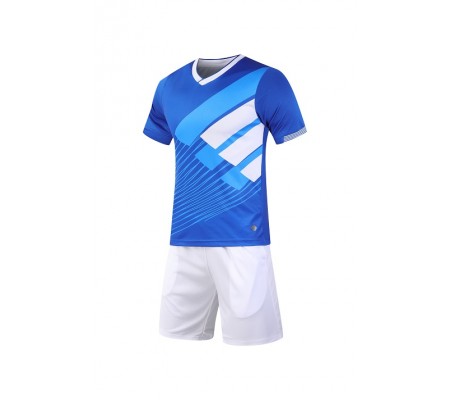 2005 Customize Team Blue Children's Soccer Jersey Kit(Shirt+Short)