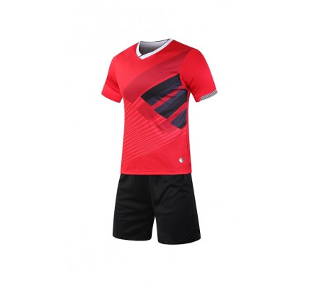 2005 Customize Team Red Children's Soccer Jersey Kit(Shirt+Short)