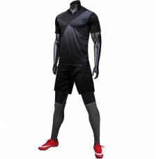 2802 Customize Team Black Children's Soccer Jersey Kit(Shirt+Short)