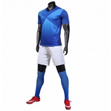 2802 Customize Team Dark Blue Children's Soccer Jersey Kit(Shirt+Short)