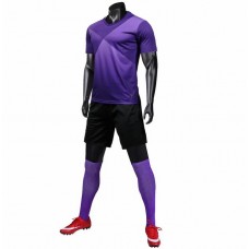 2802 Customize Team Purple Children's Soccer Jersey Kit(Shirt+Short)