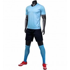 2802 Customize Team Sky Blue Children's Soccer Jersey Kit(Shirt+Short)