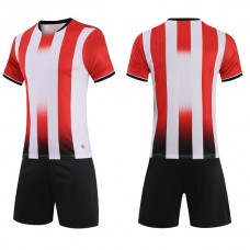 2806 Customize Team Red Children's Soccer Jersey Kit(Shirt+Short)