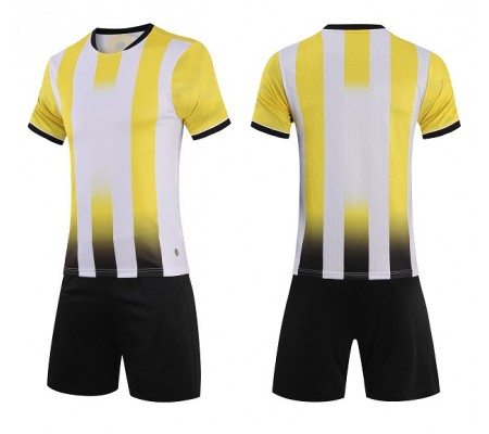 2806 Customize Team Yellow Children's Soccer Jersey Kit(Shirt+Short)