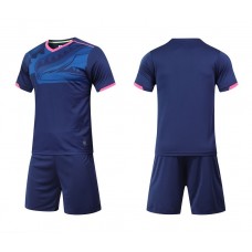 2809 Customize Team Dark Blue Children's Soccer Jersey Kit(Shirt+Short)