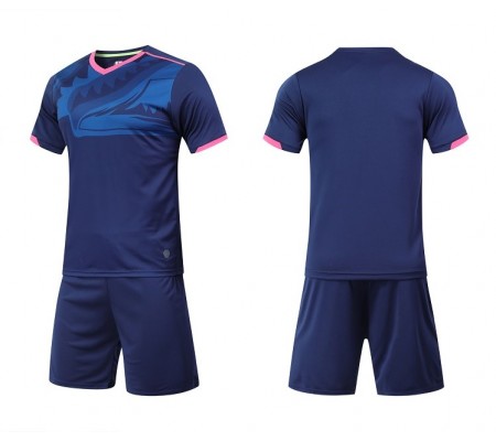 2809 Customize Team Dark Blue Children's Soccer Jersey Kit(Shirt+Short)