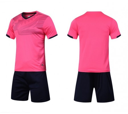 2809 Customize Team Pink Children's Soccer Jersey Kit(Shirt+Short)