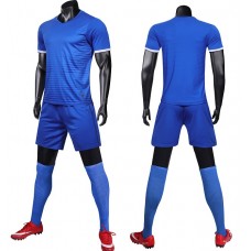 2890 Customize Team Blue Children's Soccer Jersey Kit(Shirt+Short)