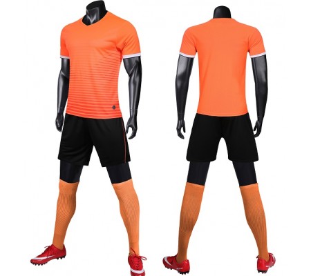 2890 Customize Team Orange Children's Soccer Jersey Kit(Shirt+Short)